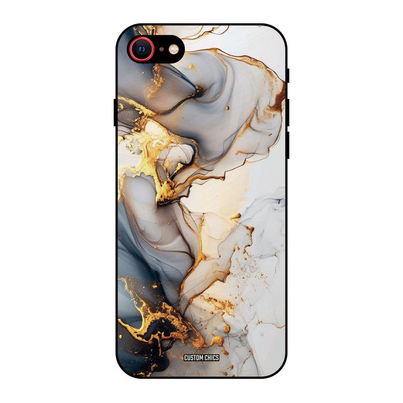Marble Art iPhone SE 2020 Mobile Back Cover - Aesthetic PrintShield Case