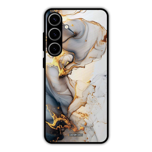 Marble Art Samsung Galaxy S24 Plus Mobile Back Cover - Aesthetic PrintShield Case