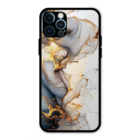 Marble Art IPhone 12 Pro Mobile Back Cover - Aesthetic PrintShield Case