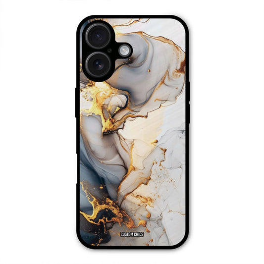 Marble Art iPhone 16 Plus Mobile Back Cover - Aesthetic PrintShield Case
