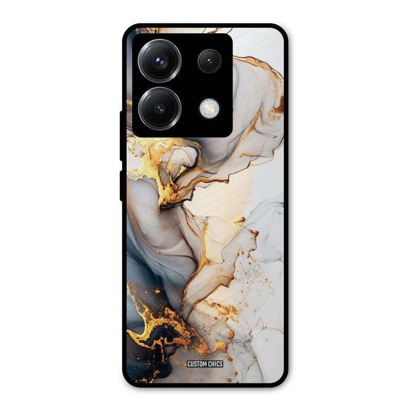 Marble Art Poco X6 Mobile Back Cover - Aesthetic PrintShield Case