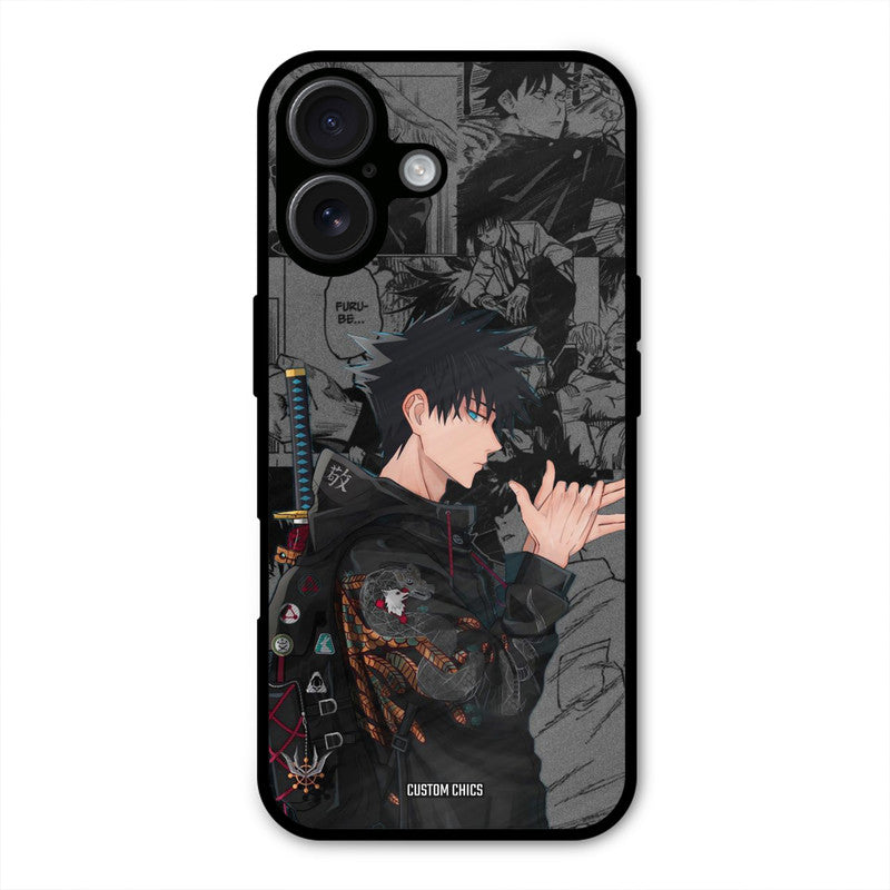 Megumi iPhone 16 Plus Mobile Back Cover - Anime PrintShield Case