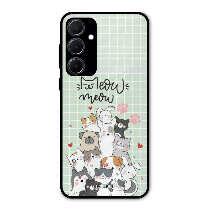 Meow Meow Samsung Galaxy A35 5G Mobile Back Cover - Cute PrintShield Case