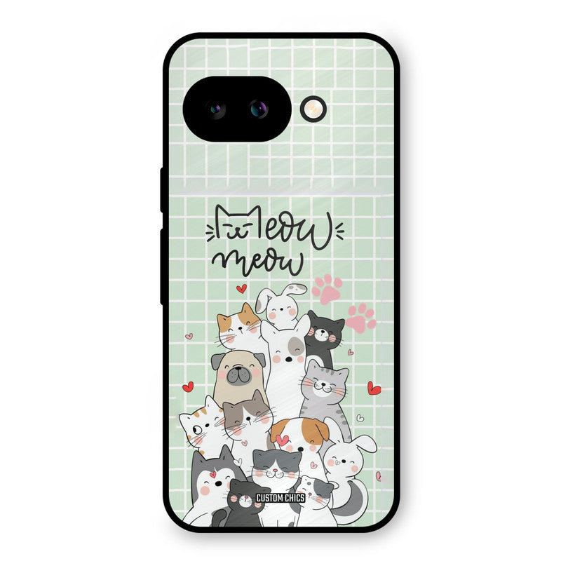 Meow Meow Google Pixel 9A Mobile Back Cover - Cute PrintShield Case
