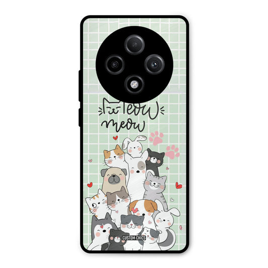 Meow Meow Oppo F27 Pro Plus 5G Mobile Back Cover - Cute PrintShield Case
