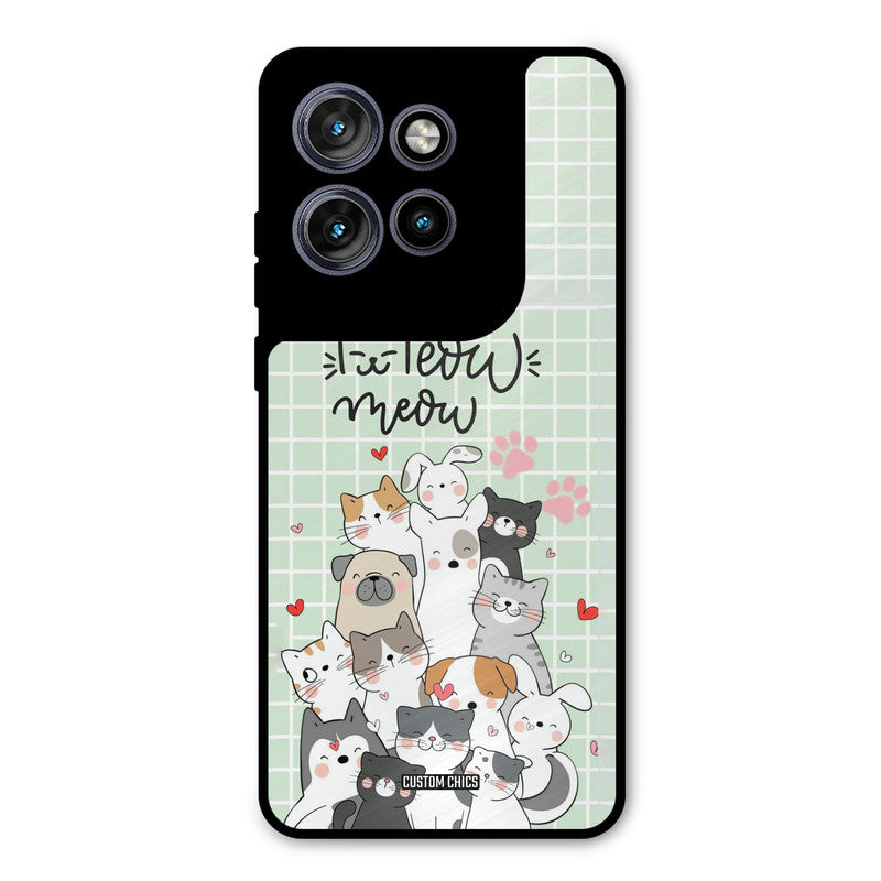 Meow Meow Motorola Edge 50 Neo Mobile Back Cover - Cute PrintShield Case