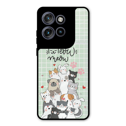 Meow Meow Motorola Edge 50 Neo Mobile Back Cover - Cute PrintShield Case