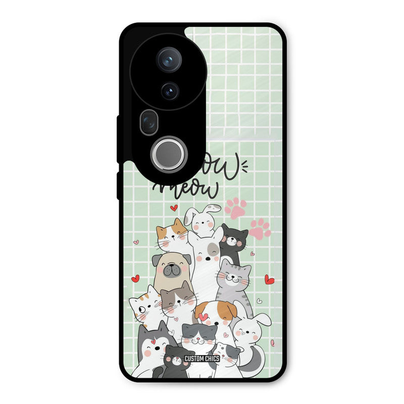 Meow Meow Vivo T4 Ultra Mobile Back Cover - Cute PrintShield Case