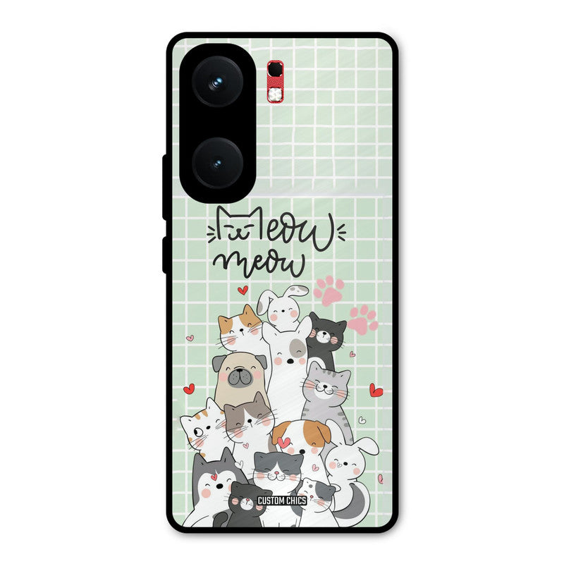 Meow Meow iQOO Neo 9 Pro Mobile Back Cover - Cute PrintShield Case