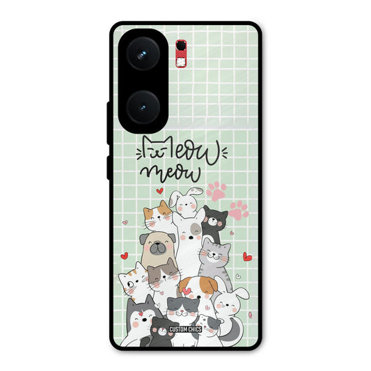 Meow Meow iQOO Neo 9 Pro Mobile Back Cover - Cute PrintShield Case
