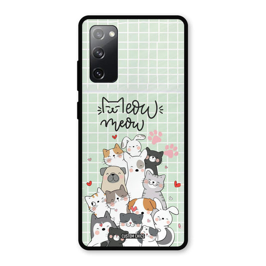 Meow Meow Samsung Galaxy S20 FE Mobile Back Cover - Cute PrintShield Case