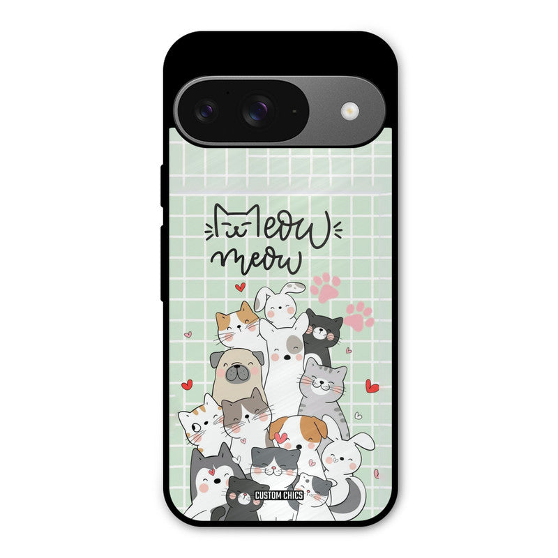 Meow Meow Google Pixel 9 Mobile Back Cover - Cute PrintShield Case
