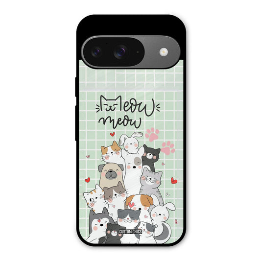 Meow Meow Google Pixel 9 Mobile Back Cover - Cute PrintShield Case