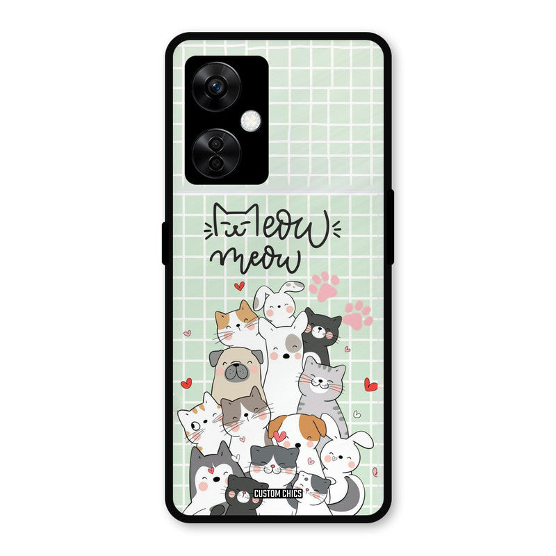 Meow Meow OnePlus Nord CE 3 Lite Mobile Back Cover - Cute PrintShield Case