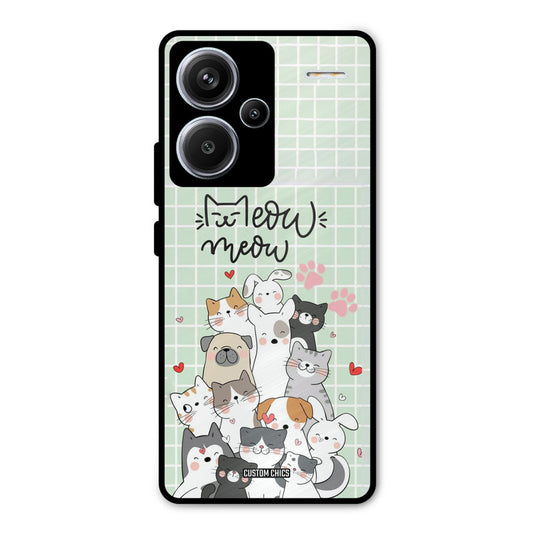 Meow Meow Redmi Note 13 Pro Plus Mobile Back Cover - Cute PrintShield Case
