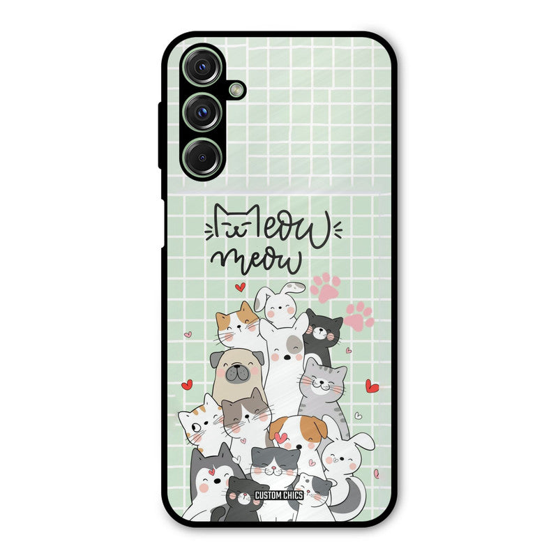 Meow Meow Samsung Galaxy M34 Mobile Back Cover - Cute PrintShield Case