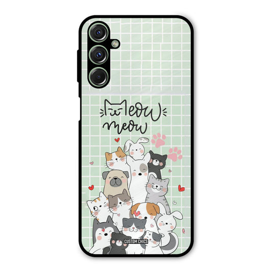 Meow Meow Samsung Galaxy M34 Mobile Back Cover - Cute PrintShield Case