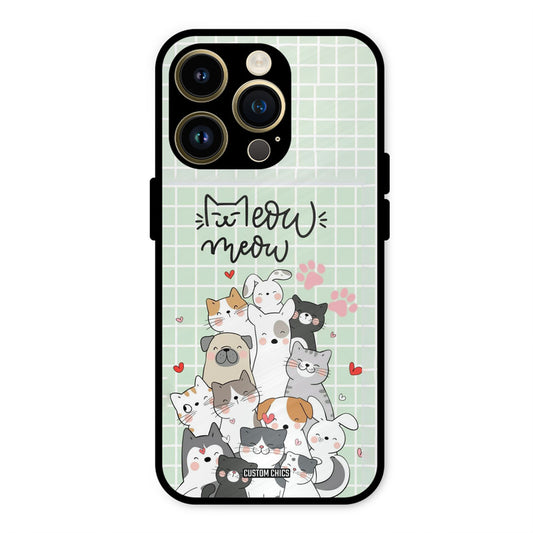Meow Meow iPhone 14 Pro Max Mobile Back Cover - Cute PrintShield Case