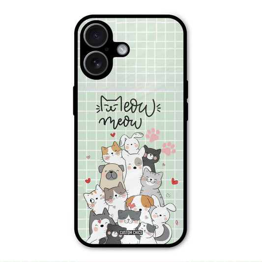 Meow Meow iPhone 17 Mobile Back Cover - Cute PrintShield Case