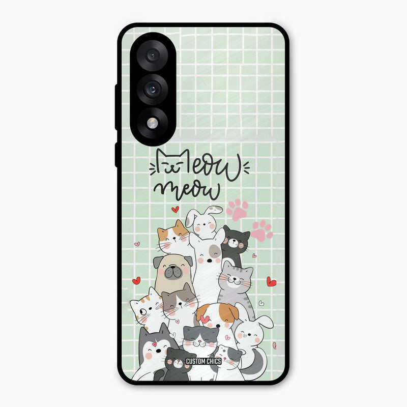 Meow Meow Oneplus Nord 5 Mobile Back Cover - Cute PrintShield Case