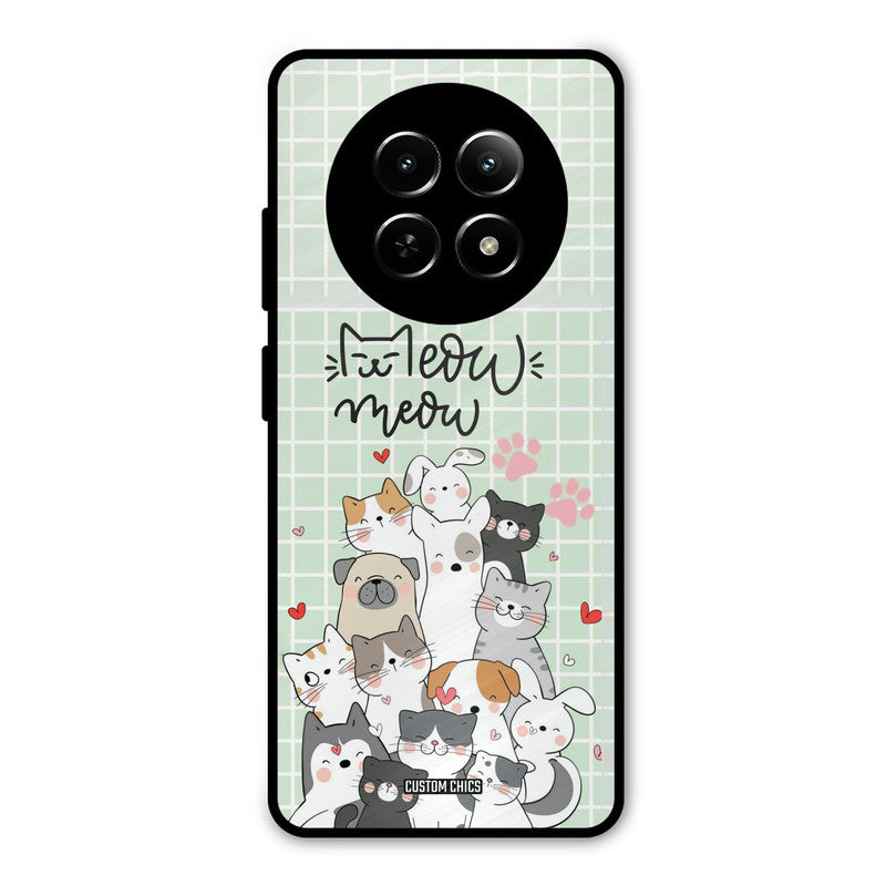 Meow Meow Realme Narzo N65 Mobile Back Cover - Cute PrintShield Case