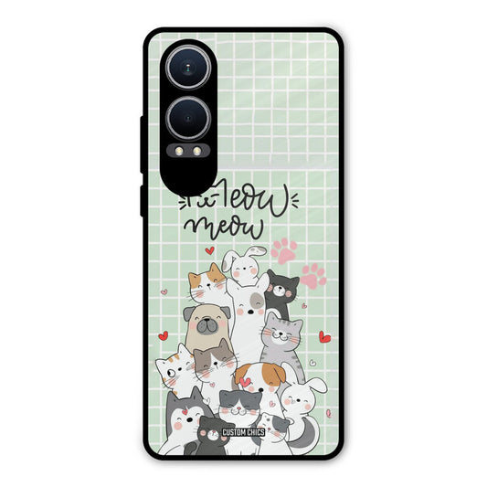 Meow Meow Oneplus Nord CE4 Lite Mobile Back Cover - Cute PrintShield Case