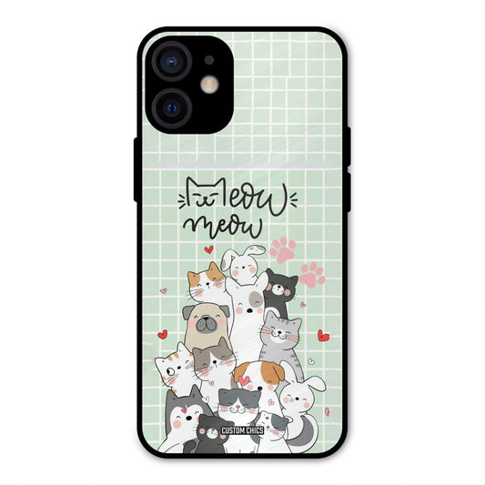 Meow Meow iPhone 12 Mini Mobile Back Cover - Cute PrintShield Case