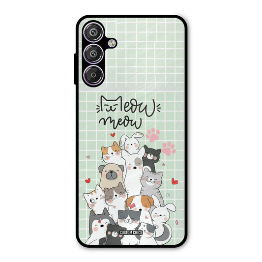 Meow Meow Samsung Galaxy F15 Mobile Back Cover - Cute PrintShield Case