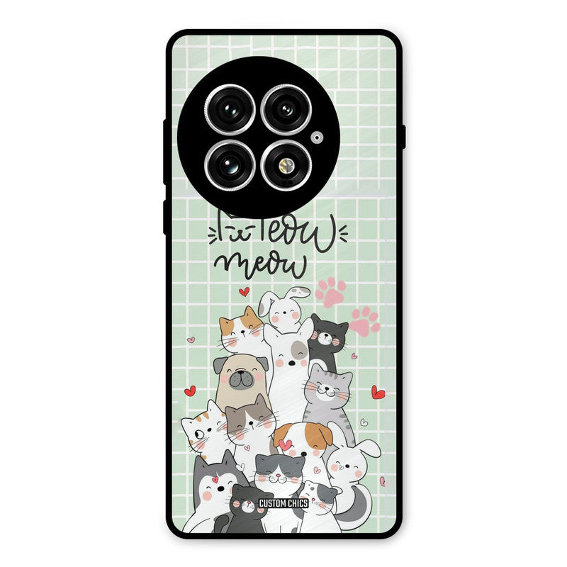 Meow Meow Oneplus 13 Mobile Back Cover - Cute PrintShield Case
