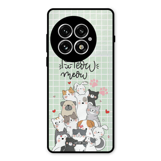 Meow Meow Oneplus 13 Mobile Back Cover - Cute PrintShield Case