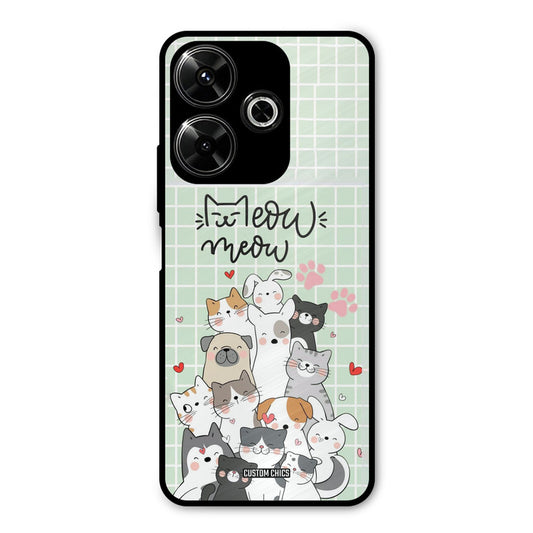 Meow Meow Redmi 13 5G Mobile Back Cover - Cute PrintShield Case