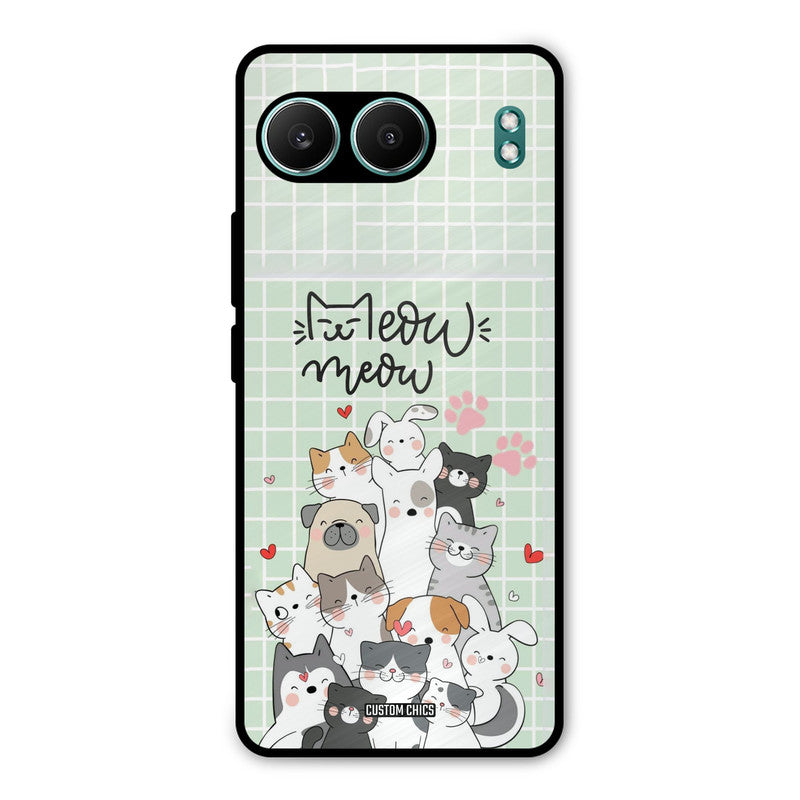 Meow Meow OnePlus Nord 4 Mobile Back Cover - Cute PrintShield Case