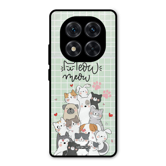 Meow Meow Poco X7 Mobile Back Cover - Cute PrintShield Case