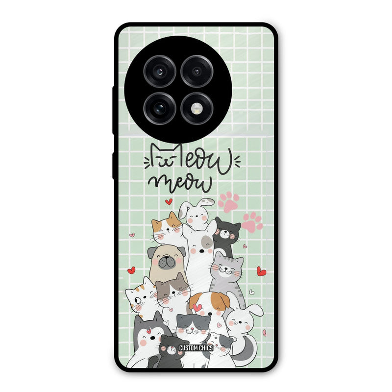 Meow Meow OnePlus 13R Mobile Back Cover - Cute PrintShield Case