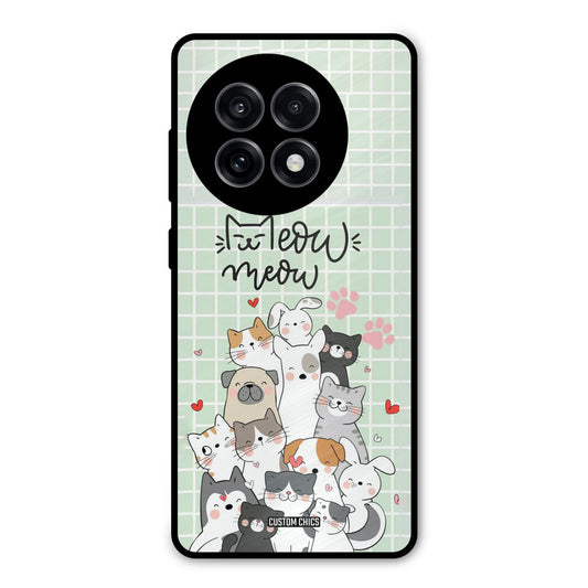 Meow Meow OnePlus 13R Mobile Back Cover - Cute PrintShield Case