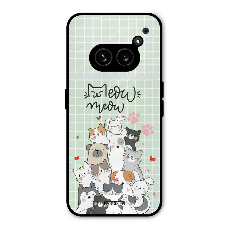 Meow Meow Nothing Phone 2a Mobile Back Cover - Cute PrintShield Case
