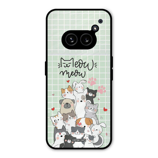 Meow Meow Nothing Phone 2a Mobile Back Cover - Cute PrintShield Case