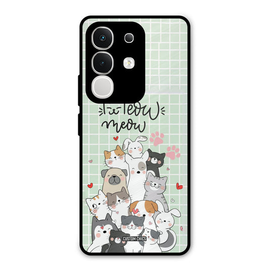 Meow Meow Vivo T4x Mobile Back Cover - Cute PrintShield Case