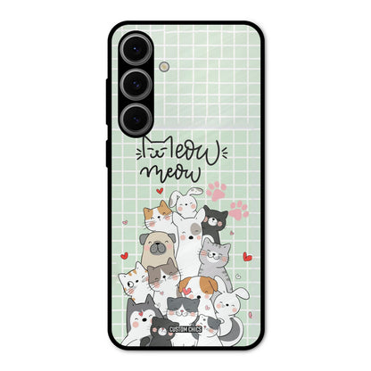 Meow Meow Samsung Galaxy S24 FE Mobile Back Cover - Cute PrintShield Case