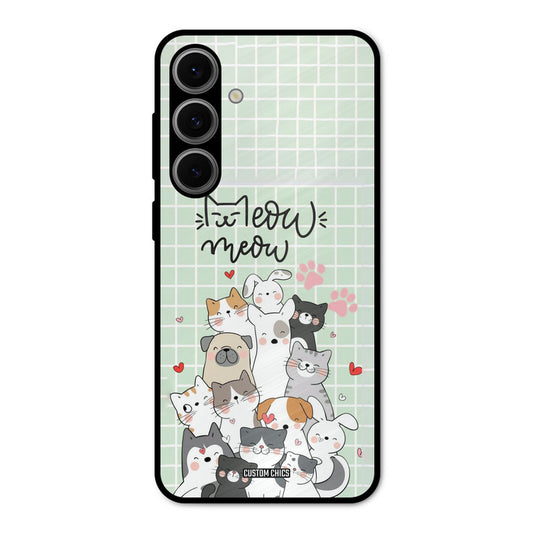 Meow Meow Samsung Galaxy S24 FE Mobile Back Cover - Cute PrintShield Case