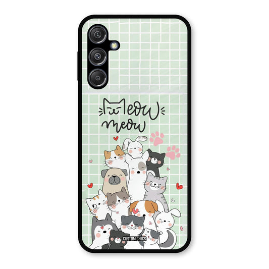 Meow Meow Samsung Galaxy M34 5G Mobile Back Cover - Cute PrintShield Case