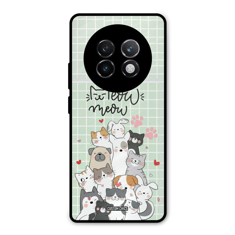 Meow Meow Realme 13 Plus Mobile Back Cover - Cute PrintShield Case