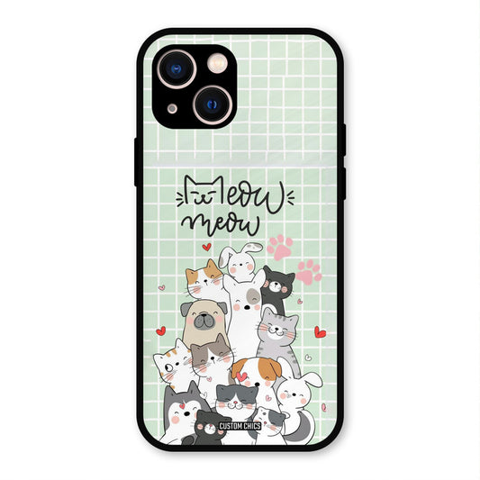Meow Meow iPhone 13 Mobile Back Cover - Cute PrintShield Case