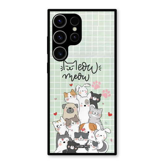 Meow Meow Samsung Galaxy S23 Ultra Mobile Back Cover - Cute PrintShield Case