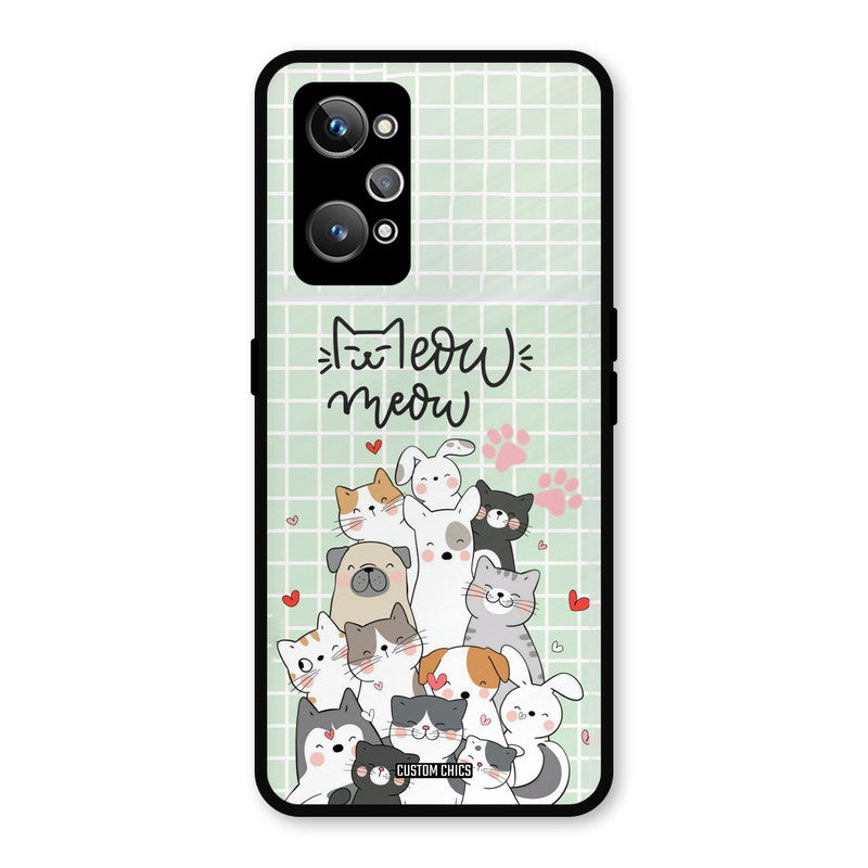 Meow Meow Realme GT Neo 2 Mobile Back Cover - Cute PrintShield Case