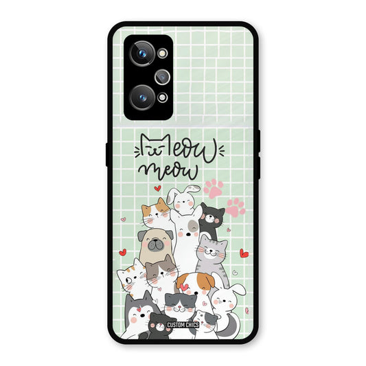 Meow Meow Realme GT Neo 2 Mobile Back Cover - Cute PrintShield Case