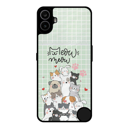 Meow Meow Nothing CMF Phone 1 Mobile Back Cover - Cute PrintShield Case