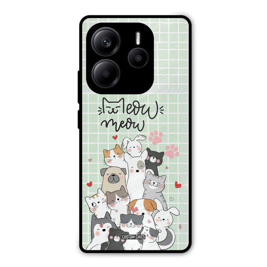 Meow Meow Redmi Note 14 Mobile Back Cover - Cute PrintShield Case