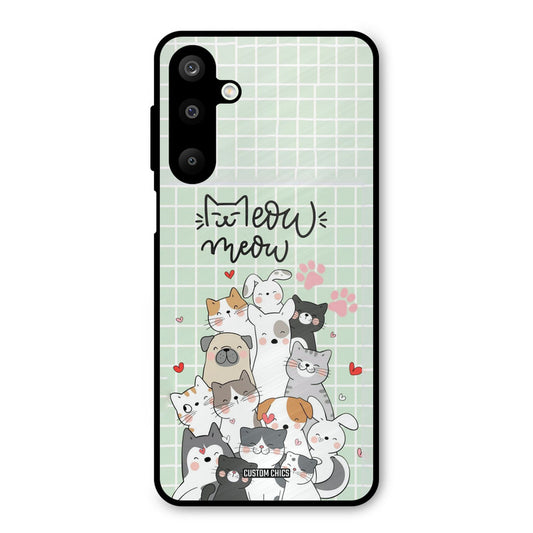 Meow Meow Samsung Galaxy M16 Mobile Back Cover - Cute PrintShield Case