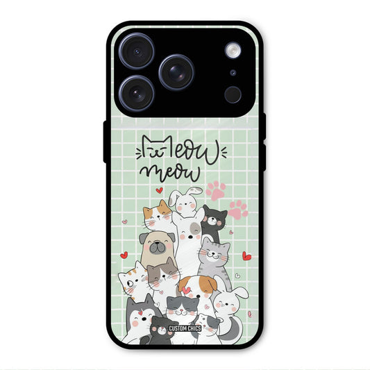 Meow Meow iPhone 17 Pro Max Mobile Back Cover - Cute PrintShield Case